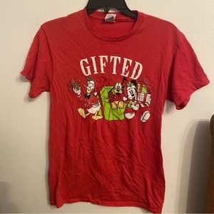 Target Disney Mickey Christmas Gifted Red T-shirt size small NWOT